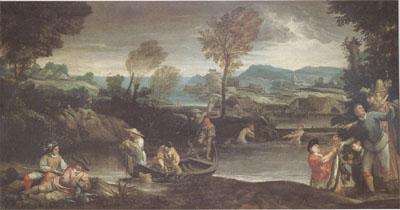 Annibale Carracci Fishing (mk05) oil painting image